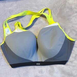 VSX Sporty Gray and Neon Yellow Bra